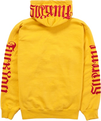 Supreme Ambigram Hooded Sweatshirt Bright Gold - Novelship