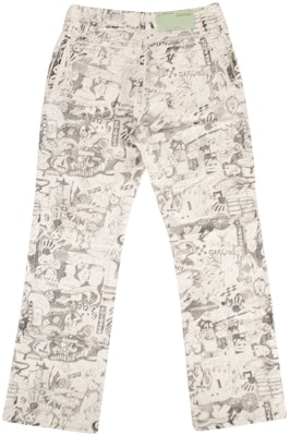 Off-White Graphite Cropped Pant 'White' Order Off-White Graphite Cropped Pant 'White'