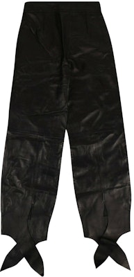 Off-White Leather Balloon Leg Pants 'Black' Order Off-White Leather Balloon Leg Pants 'Black'
