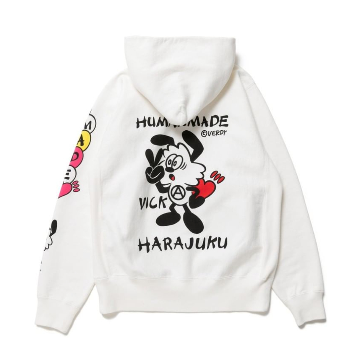 Human Made x Verdy Vick Pizza Hoodie White - Novelship