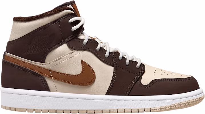 (Women) Air Jordan 1 Mid 'Brown Fleece' DO6699-200 Buy (Women) Air Jordan 1 Mid 'Brown Fleece' DO6699-200
