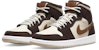 (W) Air Jordan 1 Mid 'Brown Fleece' Lelaki Coklat Fleece DO6699-200