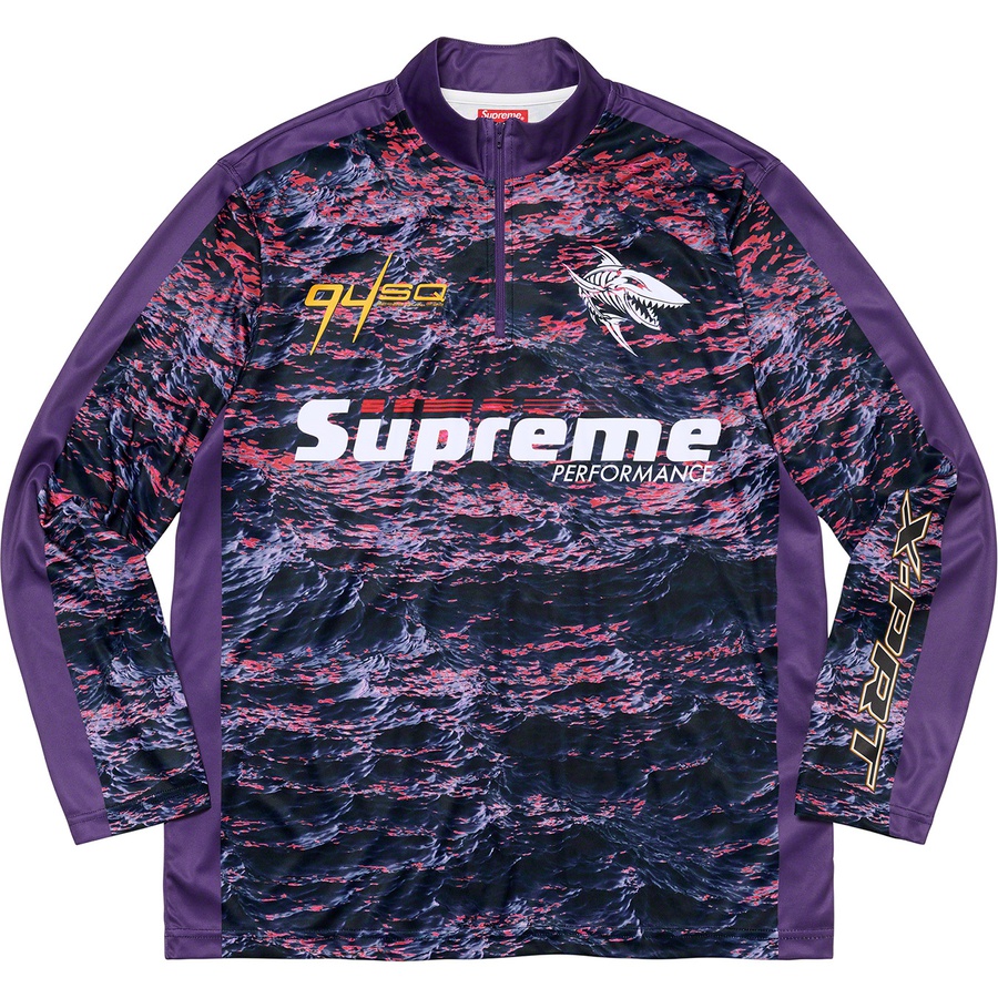 Supreme Waves Zip Pullover 'Purple'