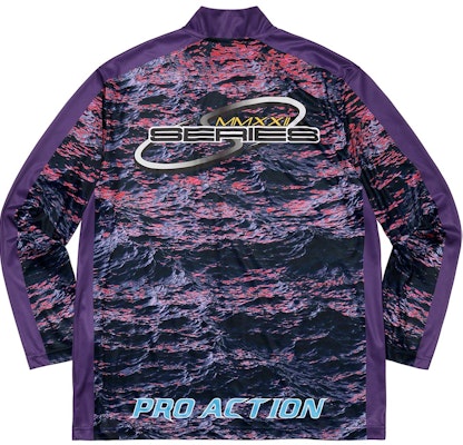 Supreme Waves Zip Pullover 'Purple' Order Supreme Waves Zip Pullover 'Purple'