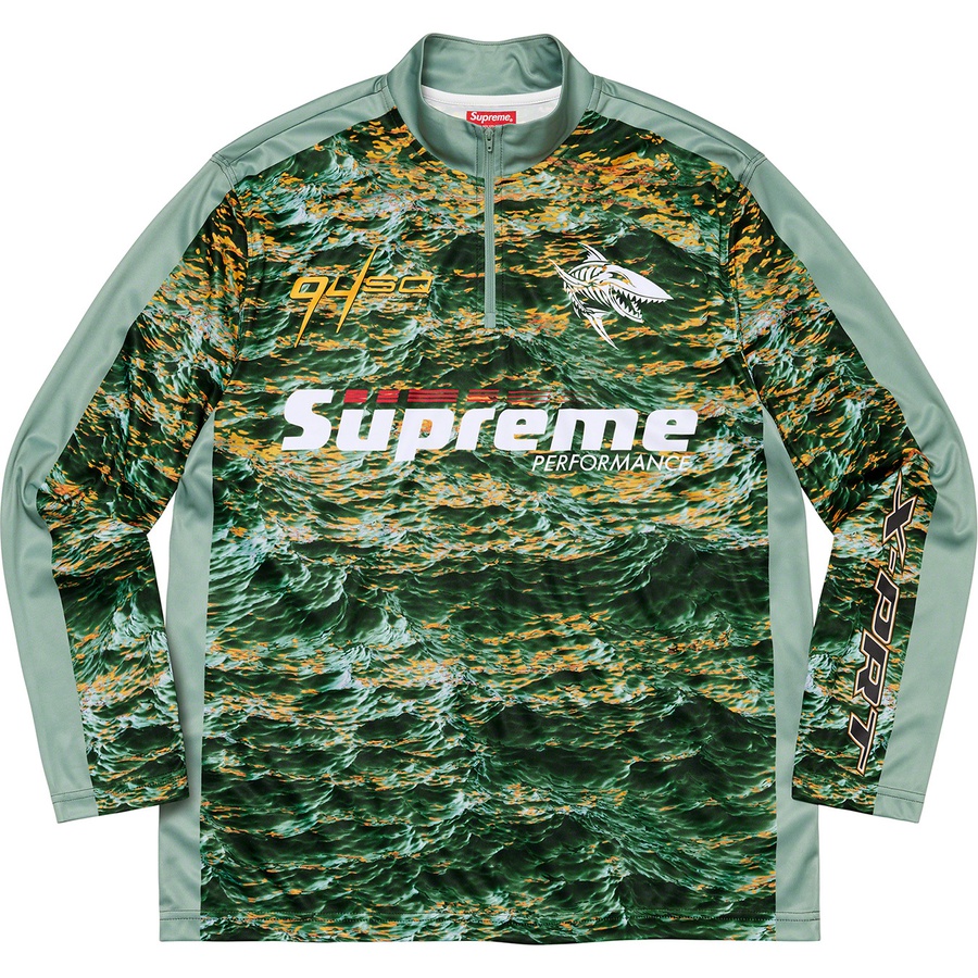 Supreme Waves Zip Pullover 'Light Green'