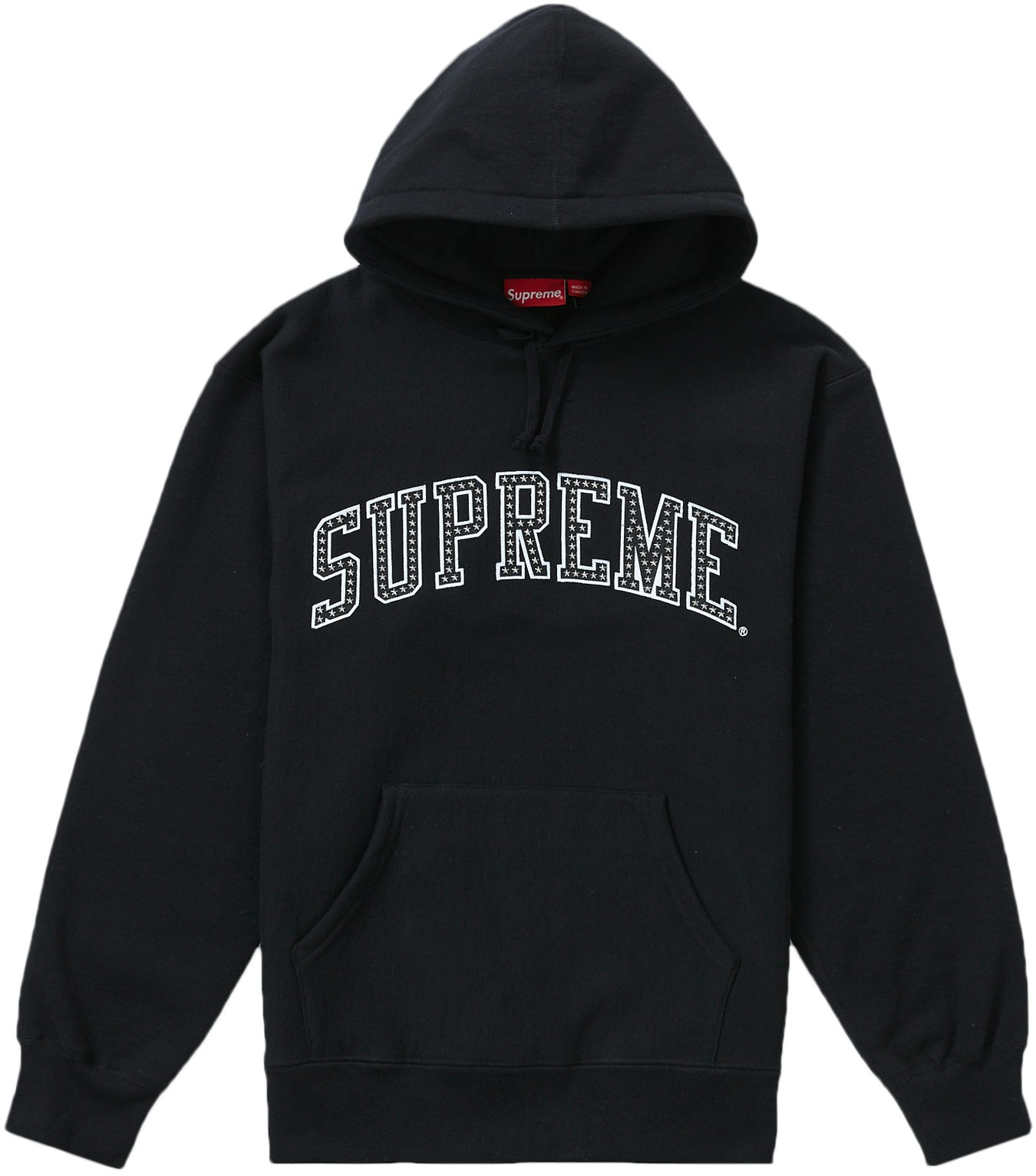 Supreme Stars Arc Hooded Sweatshirt 'Black' - Novelship