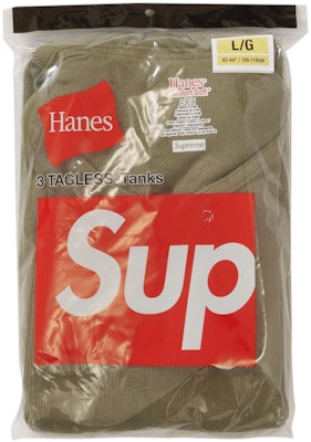 Supreme, Shirts, Supreme Hanes Tagless Tank Top 3 Pack Size S