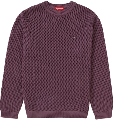 Supreme Open Knit Small Box Sweater 'Dusty Purple' - Novelship