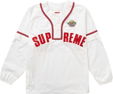 supreme Snap-Off Sleeve L/S Baseball Top