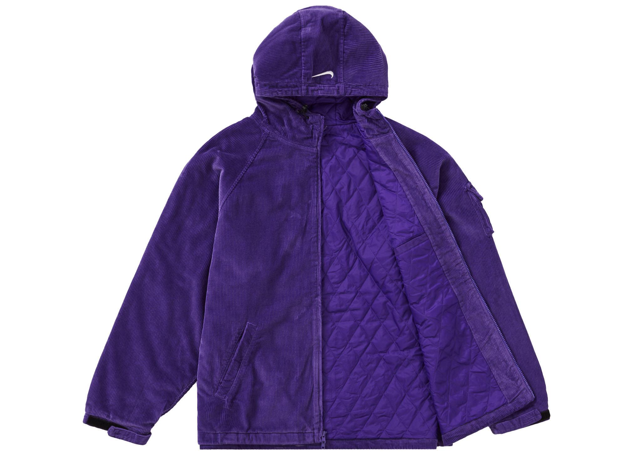 Supreme x Nike Arc Corduroy Hooded Jacket Purpleを購入 - Novelship