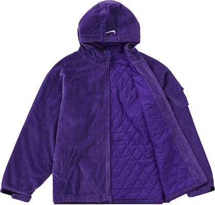 Supreme x Nike Arc Corduroy Hooded Jacket Purple - Novelship
