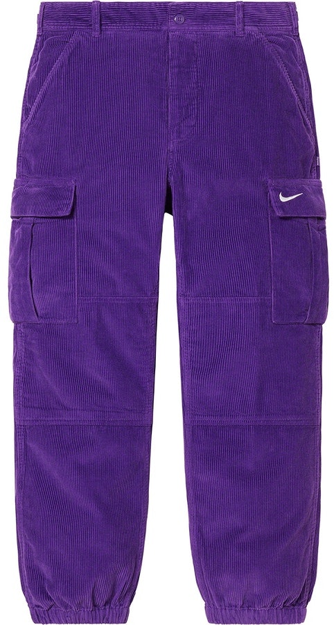 Supreme x Nike Arc Corduroy Cargo Pant Purple - Novelship