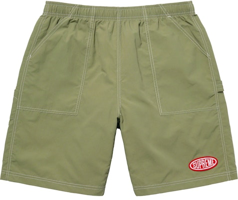 Supreme Nylon Painter Short Olive Buy Supreme Nylon Painter Short Olive