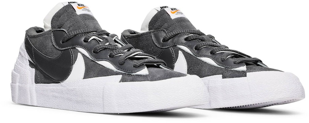 Nike x Sacai Blazer Low Iron Grey Shoes DD1877-002 Size 10