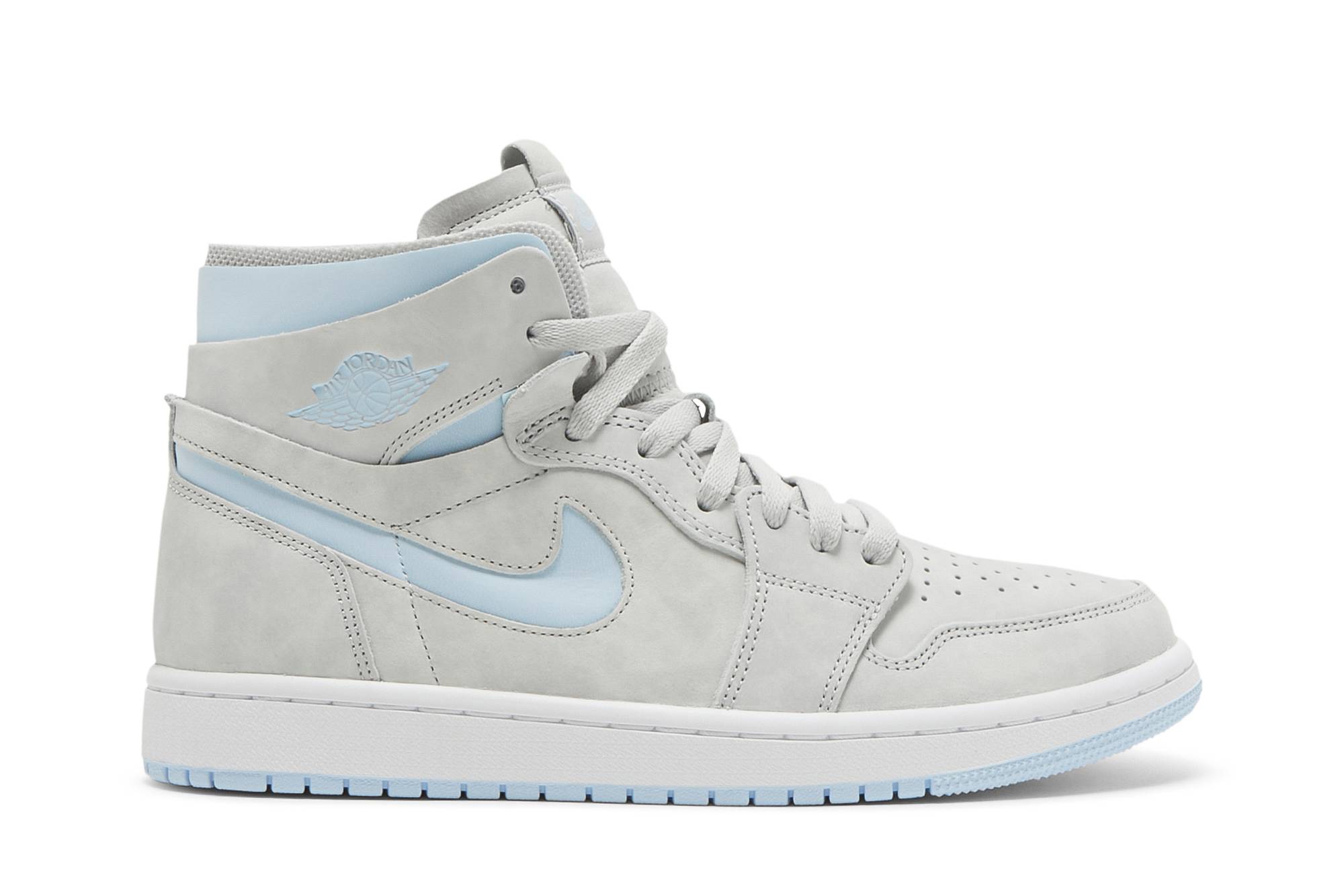 baby blue and white jordan ones