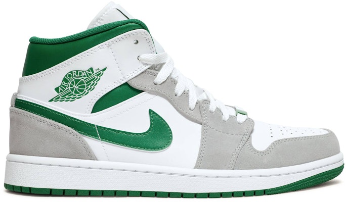 Air jordan 1 grey 2025 and green