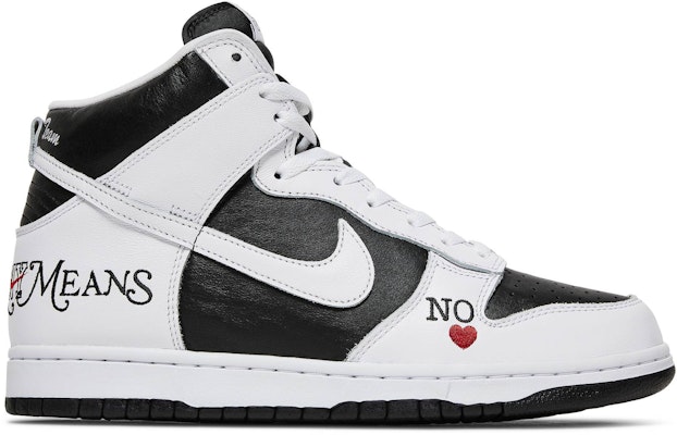 Supreme x Nike SB Dunk High 'By Any Means Black' - DN3741-002 ...