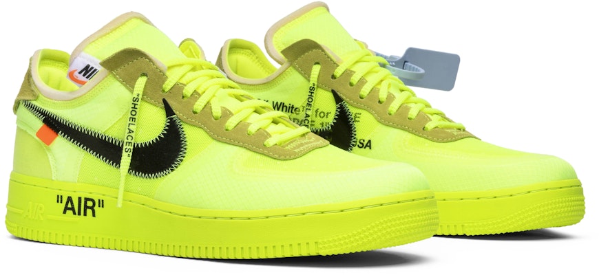 Nike Air Force 1 Low The Ten Off-White Volt AO4606-700 Size US 9.5 wit –  yuzu22japan