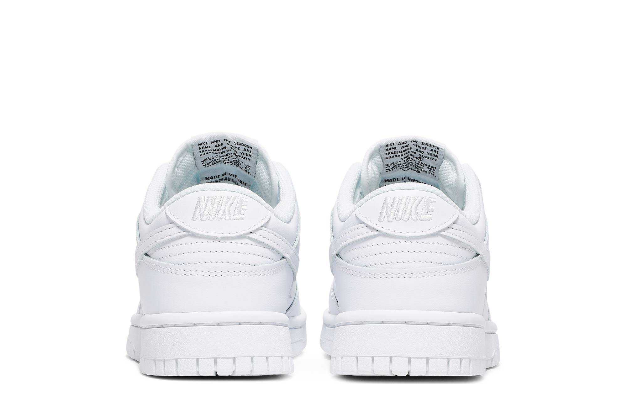 nike dunk low triple white