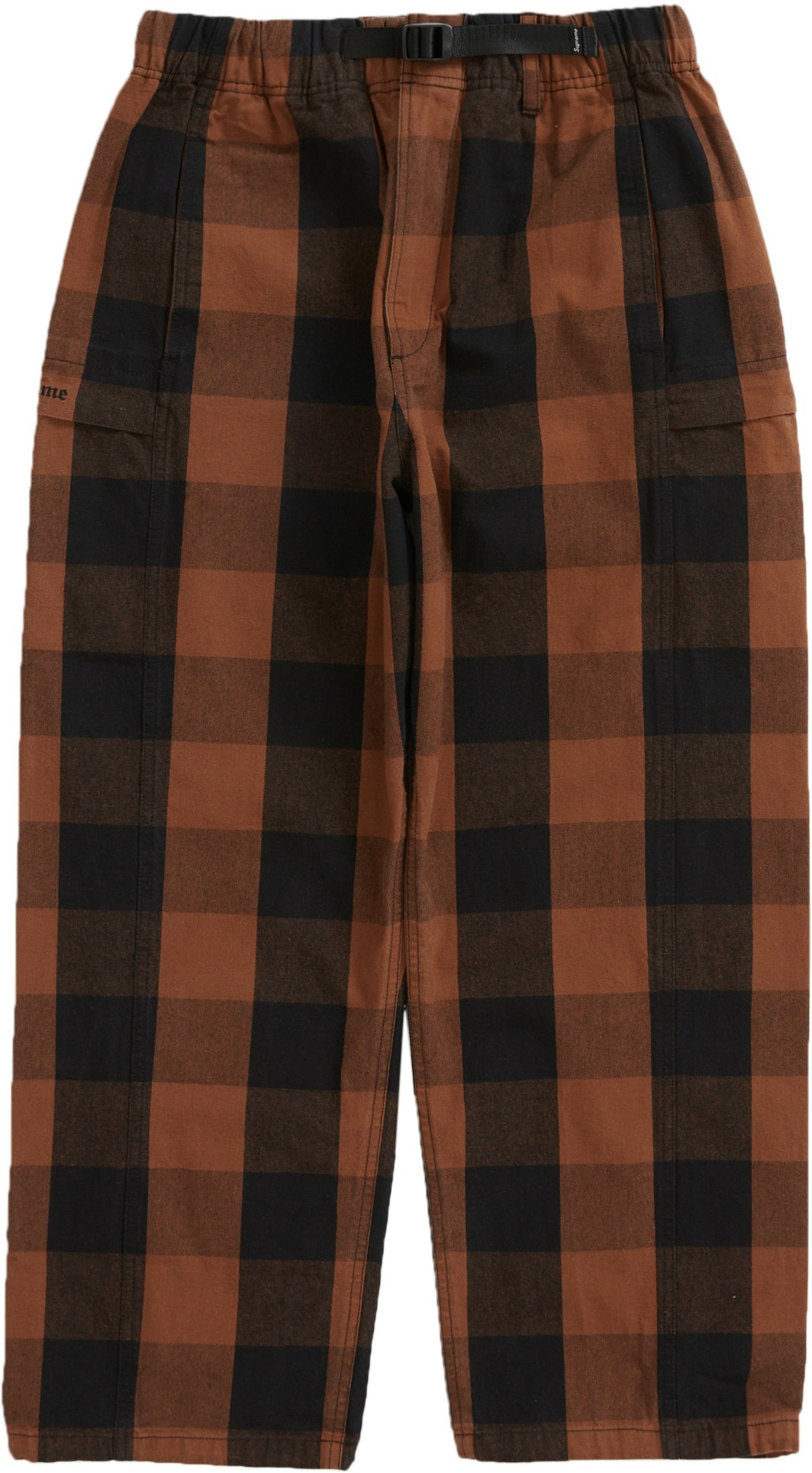 supreme belted trail pants brown plaid-注意事項-