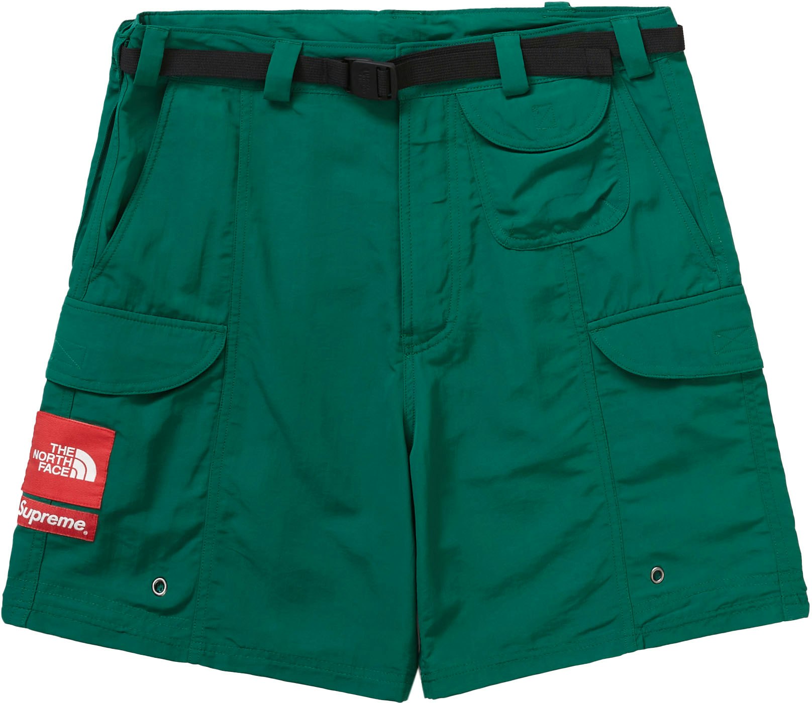 Supreme x The North Face Trekking Packable Belted Short Dark Green ...