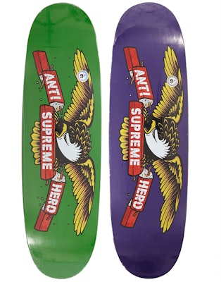 Supreme x ANTIHERO Curbs Skateboard Deck Set Multicolor - Novelship