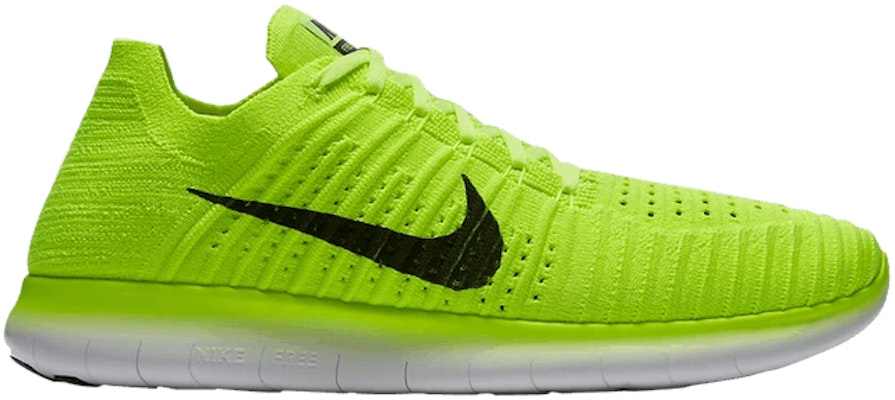 Nike free shop run flyknit yellow