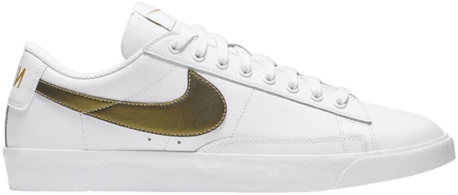Nike Blazer Low Premium 'White Metallic Gold' - BQ7460-101 - Novelship