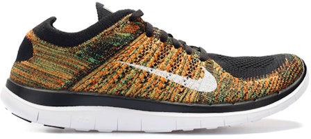 Nike Free 4.0 Flyknit 'Black Green Orange' 631053-006 Nike Free 4.0 Flyknit 'Black Green Orange' 631053-006