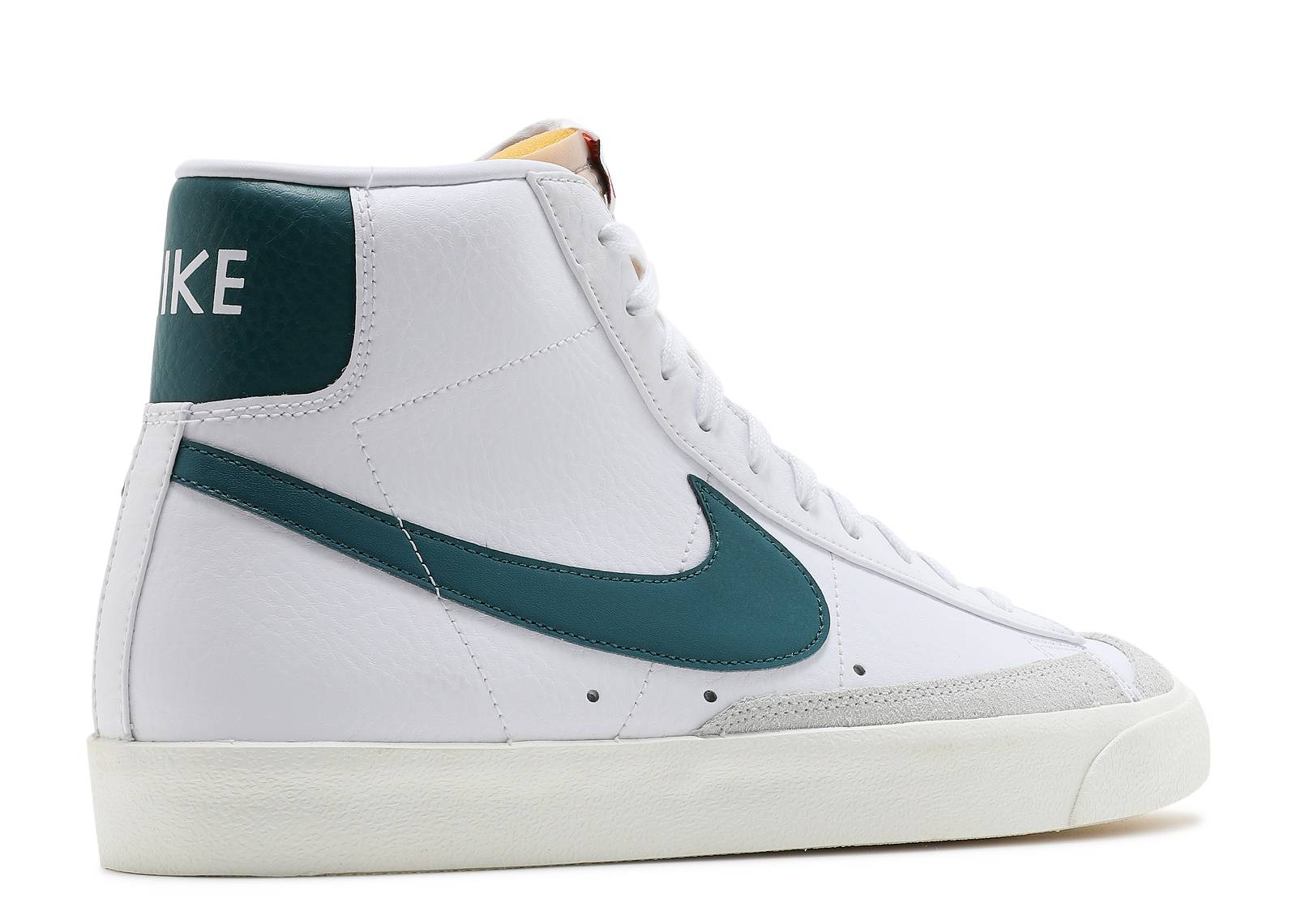 white and green nike blazers