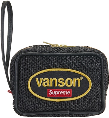 Supreme x Vanson Leathers Cordura Mesh Wrist Bag Black - Novelship