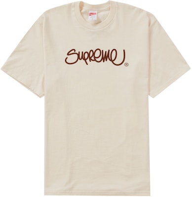 Tシャツ/カットソー(半袖/袖なし)Supreme Hand style tee natural
