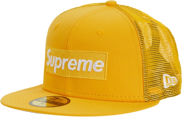 Supreme Box Logo Mesh Back New Era Yellow - Novelship