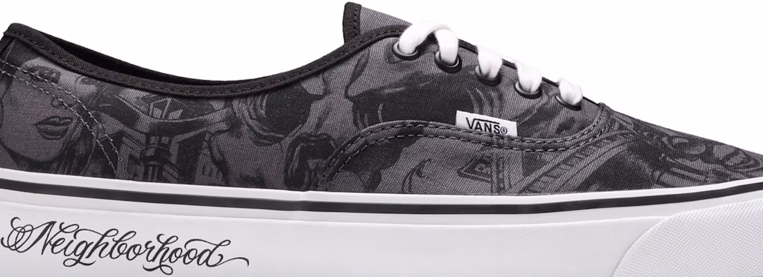 NEIGHBORHOOD x Mister Cartoon x Vans Authentic 44 DX 'Tattoo Print' VN0A38EN00G1 Order NEIGHBORHOOD x Mister Cartoon x Vans Authentic 44 DX 'Tattoo Print' VN0A38EN00G1