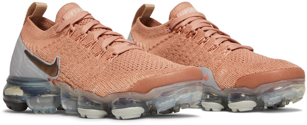 Women Nike Air VaporMax Flyknit 2 Rose Gold 942843 602 942843