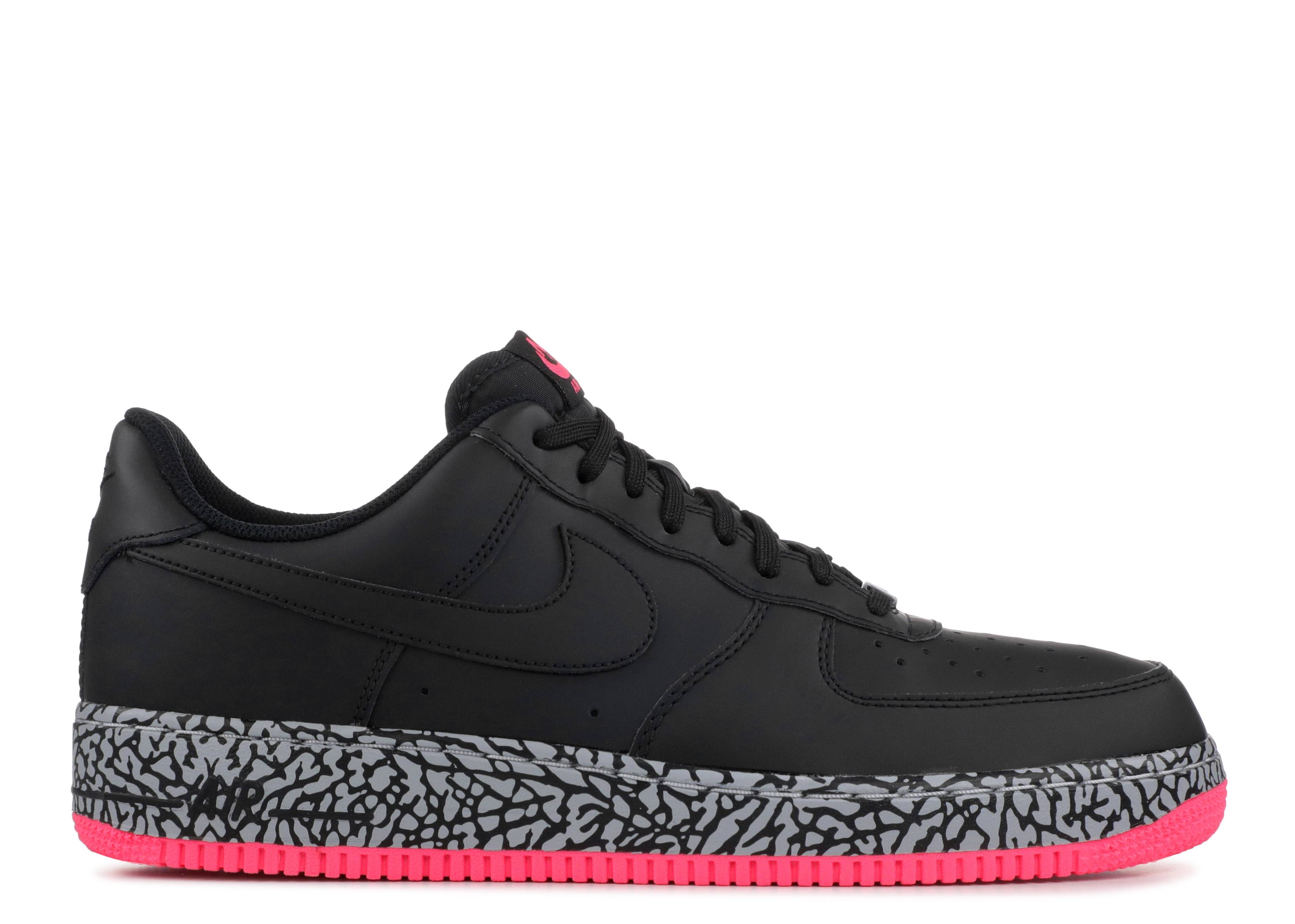 mens black and pink air force 1