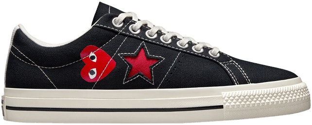 Comme des Gar ons Play x Converse One Star Black White A01791C