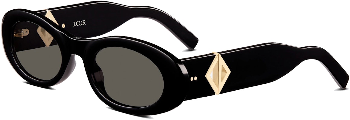 Dior x Cactus Jack CD Diamond R1I Rounded Sunglasses Black ...