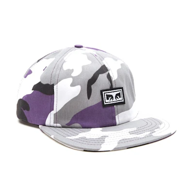 Obey Resist 6 Panel Snapback 'Purple Camo'