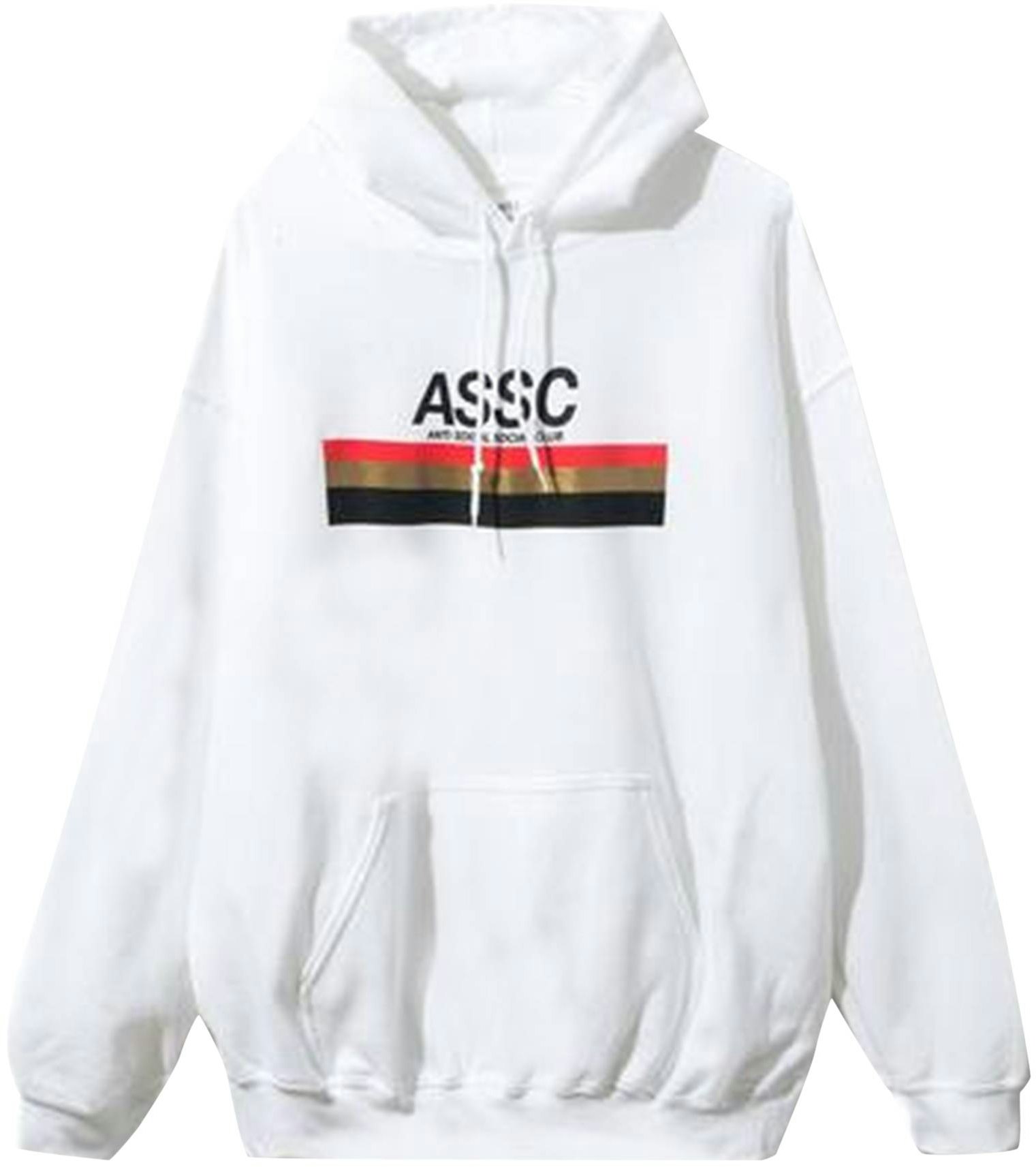 White anti social hoodie Clearance