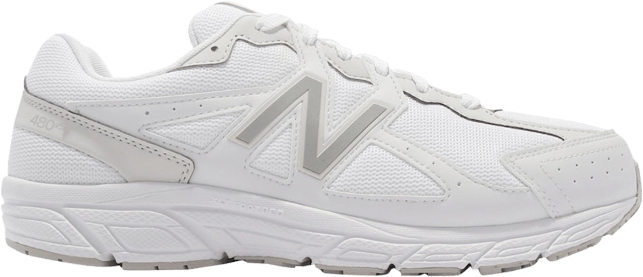 Women New Balance 480v5 4E Wide White Silver W480KW5 4E