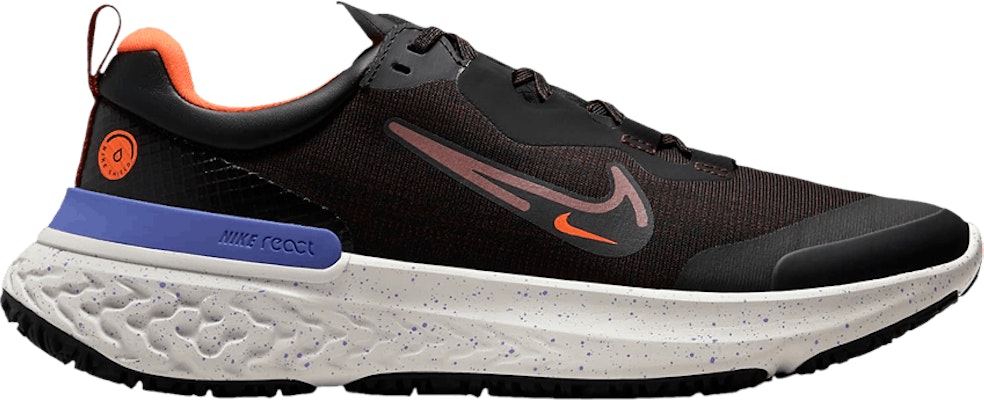 Nike react shield black sales