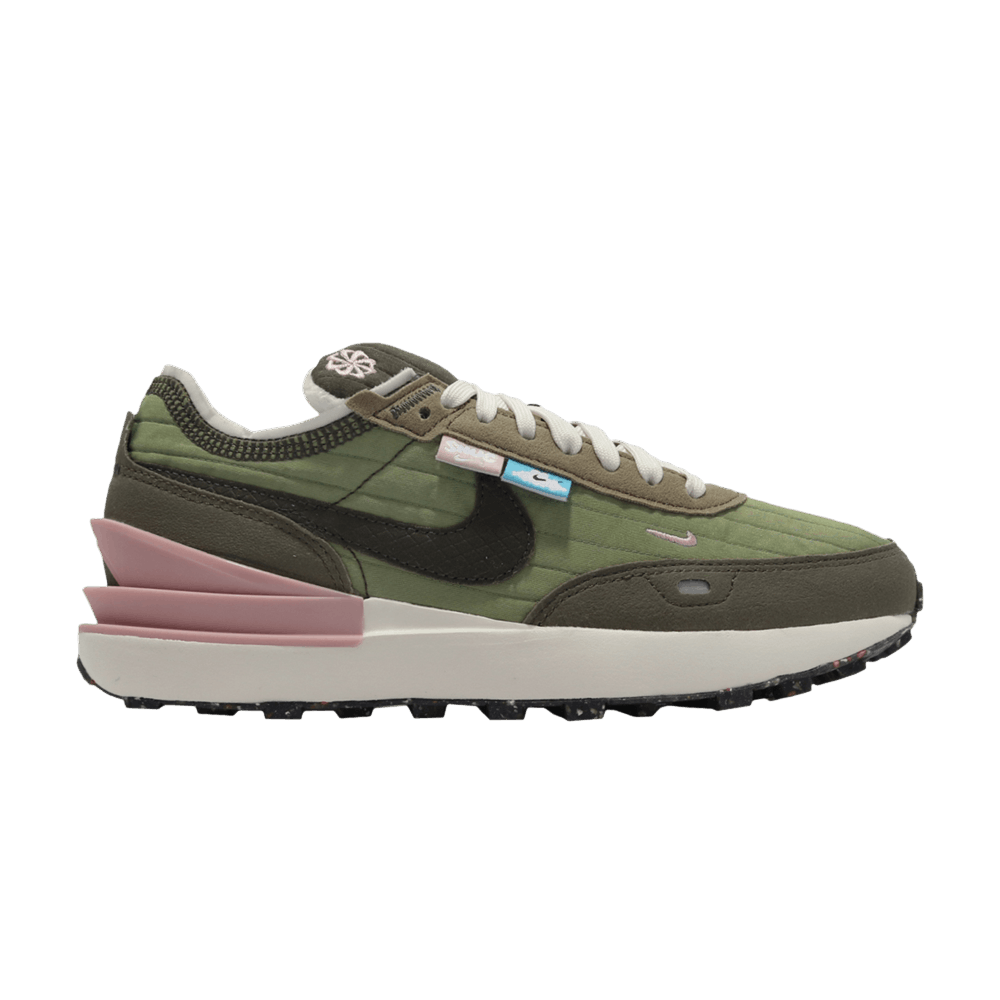 nike waffle one sage green