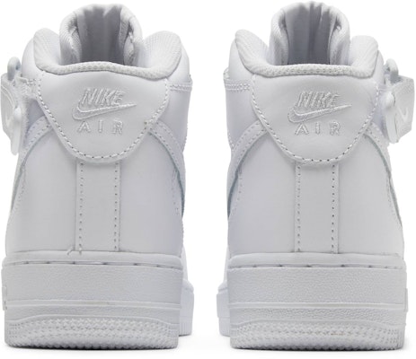 (Kanak-Kanak) Nike Air Force 1 Mid LE 'Triple White' Putih Penuh DH2933-111 Details for (Kanak-Kanak) Nike Air Force 1 Mid LE 'Triple White' Putih Penuh DH2933-111