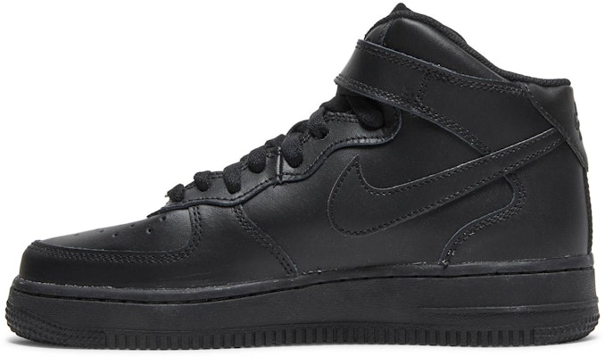 GS ナイキ エアフォース1 ミッド LE "トリプルブラック" DH2933-001 Lookbook GS ナイキ エアフォース1 ミッド LE "トリプルブラック" DH2933-001