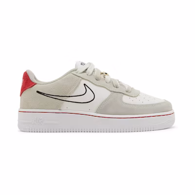 (GS) Nike Air Force 1 LV8 S50 'Light Stone University Red'