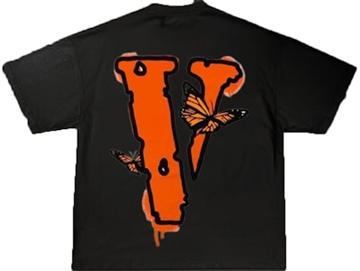 Juice Wrld x Vlone 蝴蝶黑色T恤 Buy Juice Wrld x Vlone 蝴蝶黑色T恤