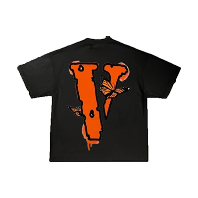 Juice Wrld Vlone Butterfly T-Shirt Black