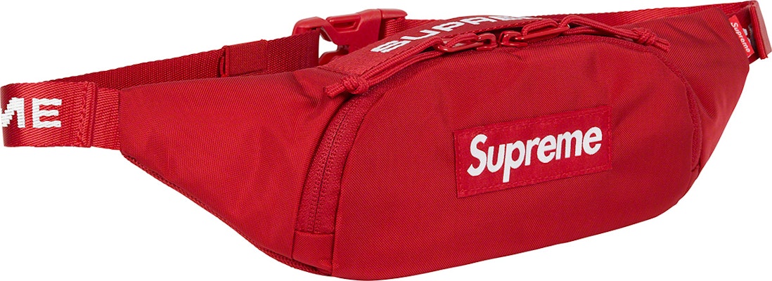 SUPREME RED WAIST BAG 