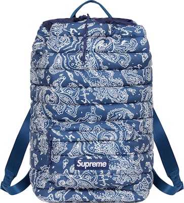 Supreme Puffer Backpack (FW22) 'Blue Paisley' Buy Supreme Puffer Backpack (FW22) 'Blue Paisley'